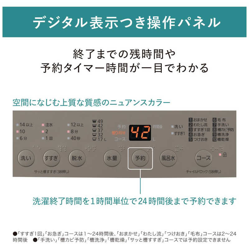 パナソニック Panasonic 全自動洗濯機 Fシリーズ 洗濯6.0kg NA-F60PB15-T ニュアンスブラウン の通販 |  カテゴリ：洗濯機・生活家電 | パナソニック Panasonic | パナソニック 家電通販のコジマネット - 全品代引き手数料無料