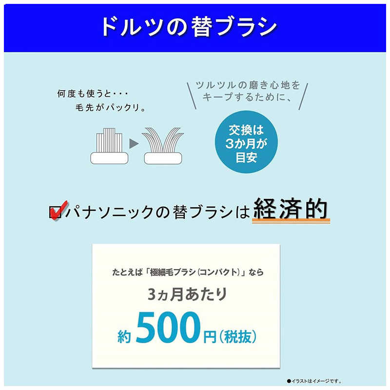 全国宅配無料 パナソニック Panasonic 電動歯ブラシ Doltz ドルツ 青 振動式 AC100V-240V EW-DL38-A  fucoa.cl