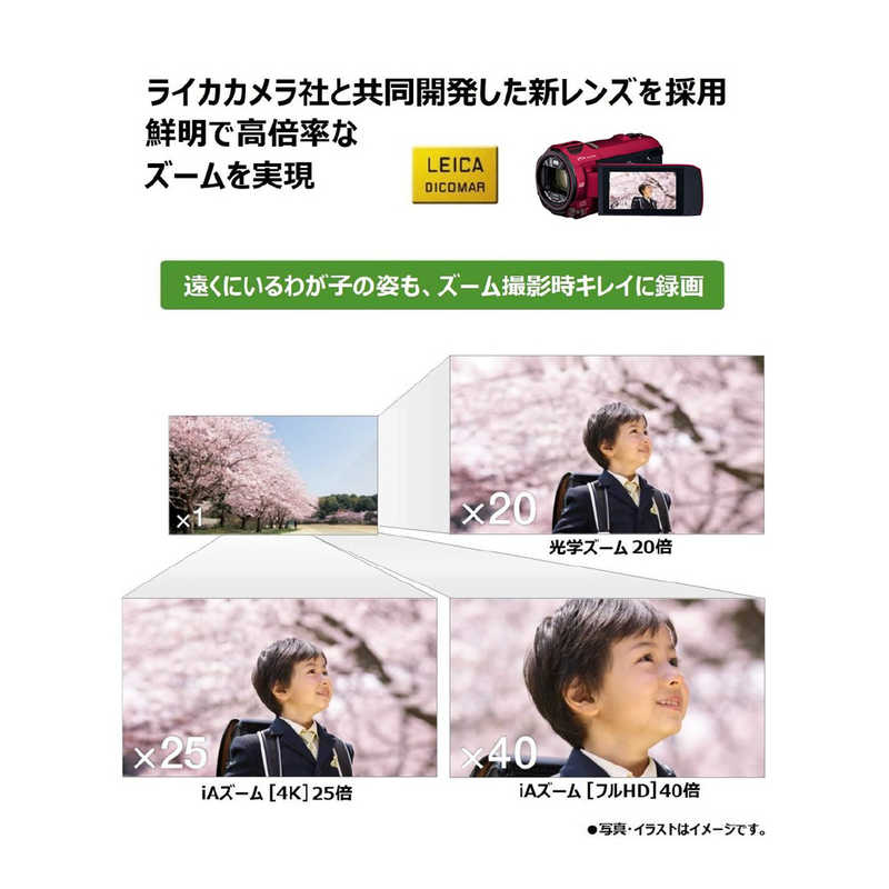 パナソニック　Panasonic パナソニック　Panasonic デジタルビデオカメラ HC-VX992MS-R HC-VX992MS-R