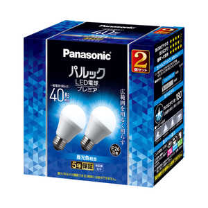 パナソニック Panasonic パナソニック パルックLED電球プレミア 一般電球タイプ 4.2W 2個入[E26 /一般電球形 /昼光色 /2個 /広配光タイプ] LDA4DGSK42T