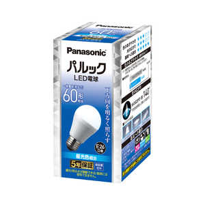 パナソニック Panasonic パナソニック パルックLED電球 一般電球タイプ 7.0W [E26 /一般電球形 /昼光色 /1個 /下方向タイプ] LDA7DHS6