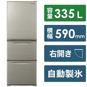 パナソニック Panasonic パナソニック 冷蔵庫 Cタイプ 3ドア 右開き 335L N/335L NRC343C_N