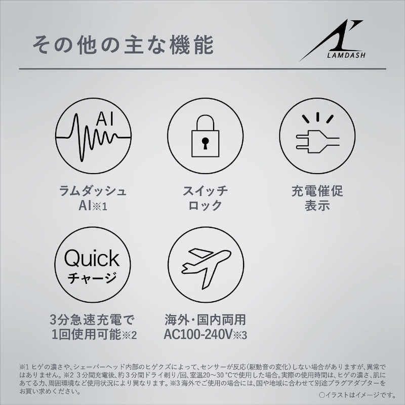 パナソニック　Panasonic パナソニック　Panasonic 【アウトレット】メンズシェーバー ラムダッシュ 茶 [3枚刃 /AC100V-240V] ES-LT2P-T ES-LT2P-T