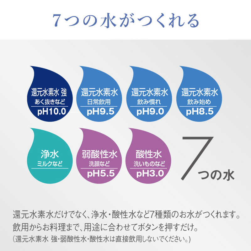 パナソニック　Panasonic パナソニック　Panasonic 還元水素水生成器 ホワイト TK-HS71-W TK-HS71-W