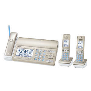 パナソニック　Panasonic FAX電話機 シャンパンゴールド [子機2台 /普通紙] KXPD750DWN