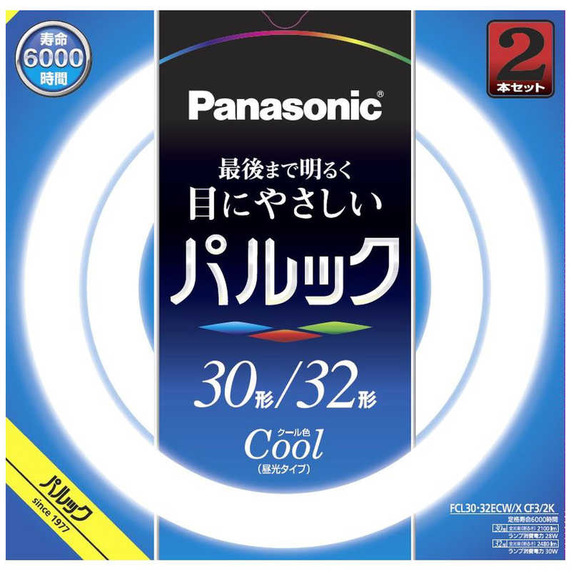 パナソニック　Panasonic パナソニック　Panasonic パルック蛍光灯 丸形・スタータ形 30形＋32形セット クール色 FCL3032ECWXCF32K FCL3032ECWXCF32K