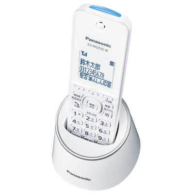 パナソニック コードレス電話機VE-GZS10DL-W（パールホワイト）