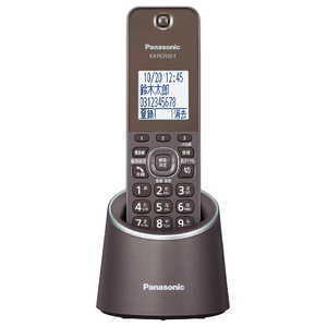 パナソニック　Panasonic 電話機[親機コードレスタイプ/子機なし] RU･RU･RU(ル･ル･ル) VE-GZS10DL ブラウン