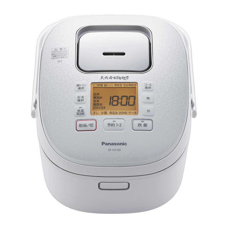 パナソニック　Panasonic パナソニック　Panasonic 炊飯器 5.5合 ホワイト IH SR-HX100-W SR-HX100-W