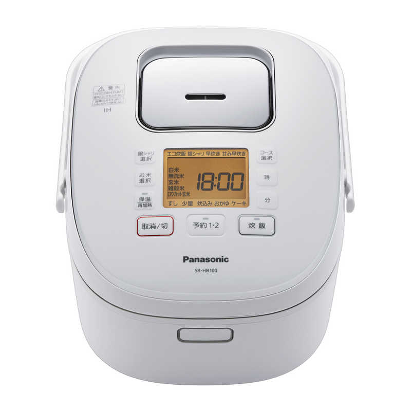 パナソニック　Panasonic パナソニック　Panasonic 炊飯器 5.5合 ホワイト IH SR-HB100-W SR-HB100-W
