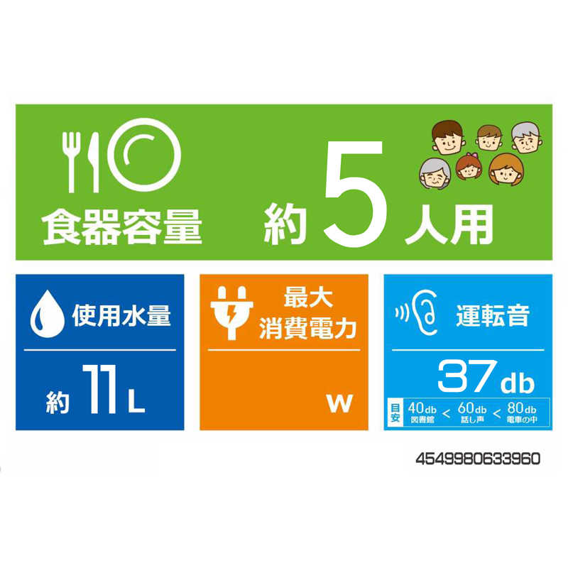 パナソニック　Panasonic パナソニック　Panasonic 食器洗い乾燥機 (食器点数40点)[5人用] NP-TH4-C サンディベージュ NP-TH4-C サンディベージュ