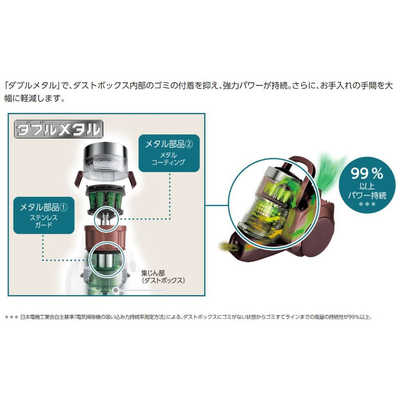 パナソニック Panasonic サイクロン式掃除機 MC-SR38K-T の通販