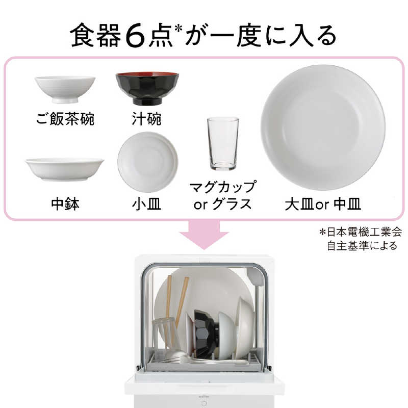 パナソニック　Panasonic パナソニック　Panasonic 食器洗い乾燥機 SOLOTA(ソロタ) 食器点数6～10点 フロントオープンタイプ ［1～3人用］ホワイト NP-TML1-W NP-TML1-W