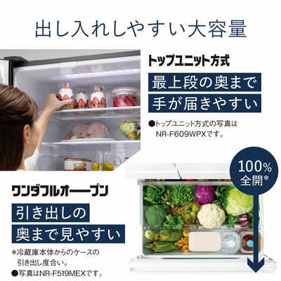 パナソニック Panasonic 冷蔵庫 MEXタイプ 6ドア フレンチドア