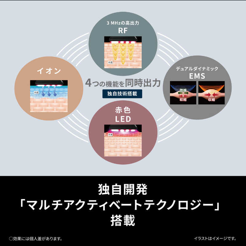 パナソニック　Panasonic パナソニック　Panasonic 【アウトレット】リフトケア美顔器 バイタリフトRF [国内・海外対応] ブラック EH-SR85-K EH-SR85-K