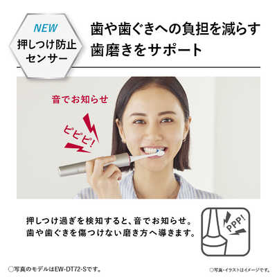パナソニック Panasonic 電動歯ブラシ Doltz(ドルツ) 白 [振動式