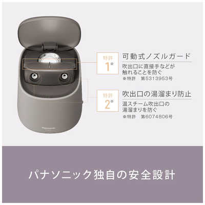 パナソニック Panasonic スチーマー ナノケア グレージュ EH