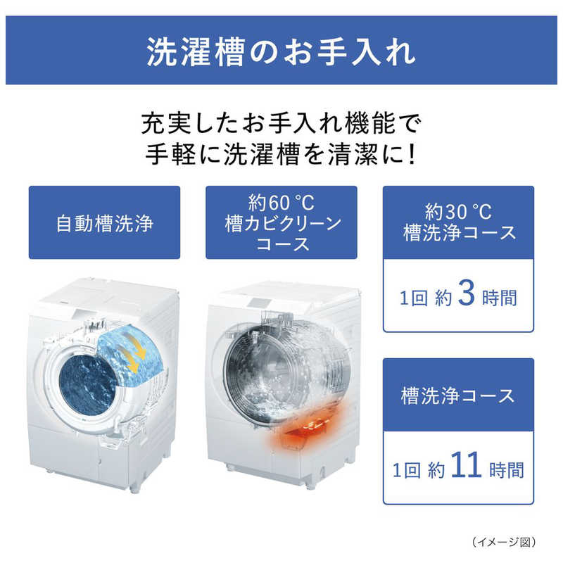 パナソニック　Panasonic パナソニック　Panasonic ドラム式洗濯乾燥機 LXシリーズ 洗濯12.0kg 乾燥6.0kg ヒートポンプ乾燥 (左開き) 温水洗浄 NA-LX129BL-W マットホワイト NA-LX129BL-W マットホワイト