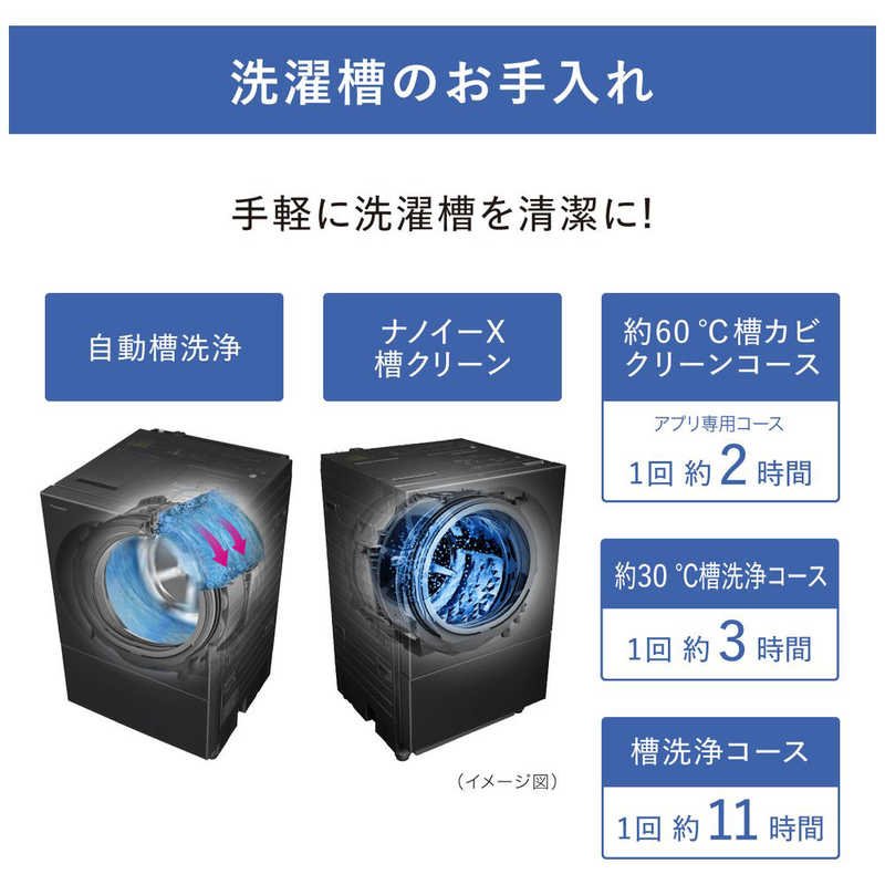 パナソニック　Panasonic パナソニック　Panasonic ドラム式洗濯乾燥機 Cuble キューブル 洗濯10.0kg 乾燥5.0kg ヒーター乾燥(排気タイプ) (左開き) 温水洗浄 NA-VG2700L-S フロストステンレス NA-VG2700L-S フロストステンレス