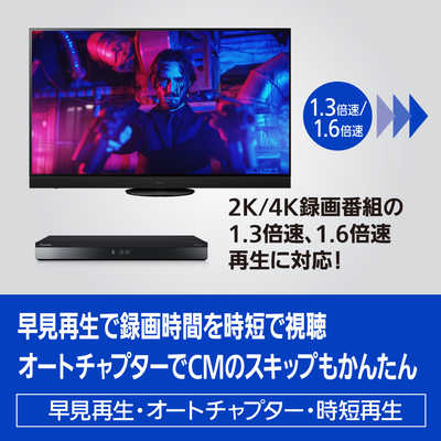 パナソニック Panasonic BDレコーダー ［1TB /3番組同時録画 /BS・CS