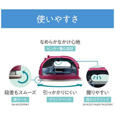 Amazon | パナソニック コードレススチームWヘッドアイロン