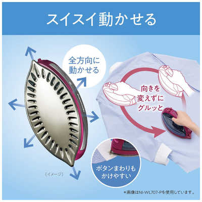 パナソニック Panasonic コードレススチームアイロン CaRuru