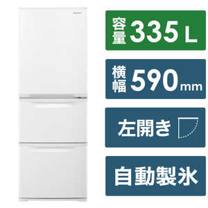 パナソニック Panasonic 冷蔵庫 Cタイプ 3ドア 左開き 335L NR-C344CL-W グレイスホワイト パナソニック Panasonic 冷蔵庫 Cタイプ 3ドア 左開き 335L NR-C344CL-W グレイスホワイト