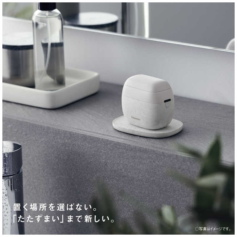 パナソニック　Panasonic パナソニック　Panasonic 電気シェーバー ラムダッシュ パームインシェーバー ［5枚刃 /AC100V-240V］ マーブルホワイト ES-PV6A-W ES-PV6A-W