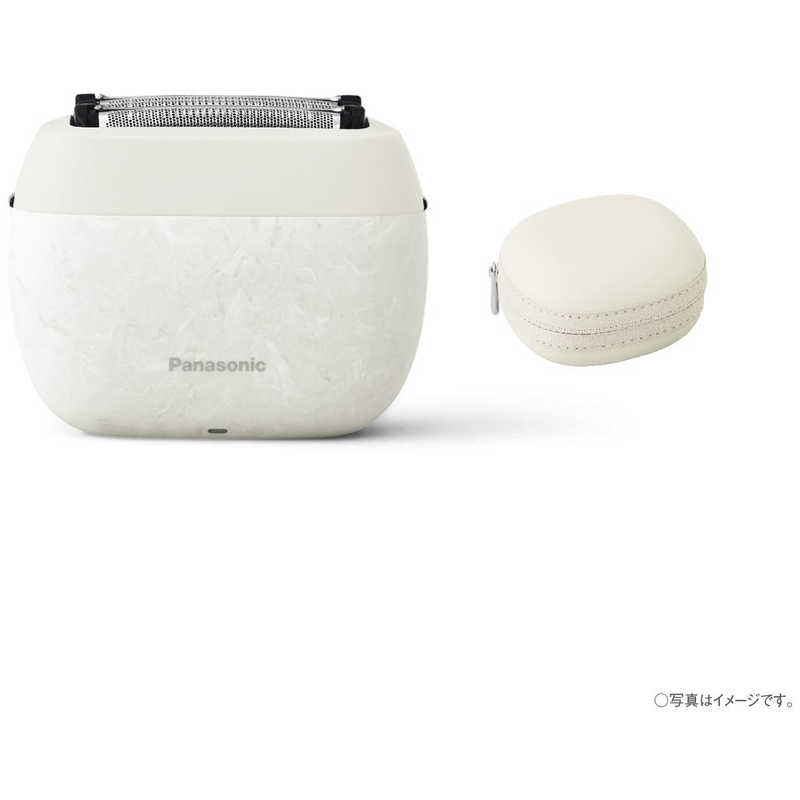 パナソニック　Panasonic パナソニック　Panasonic 電気シェーバー ラムダッシュ パームインシェーバー ［5枚刃 /AC100V-240V］ マーブルホワイト ES-PV6A-W ES-PV6A-W