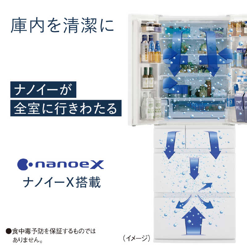 パナソニック　Panasonic パナソニック　Panasonic 冷蔵庫 EXタイプ 6ドア フレンチドア(観音開き) 501L NR-F509EX-N グレインベージュ NR-F509EX-N グレインベージュ