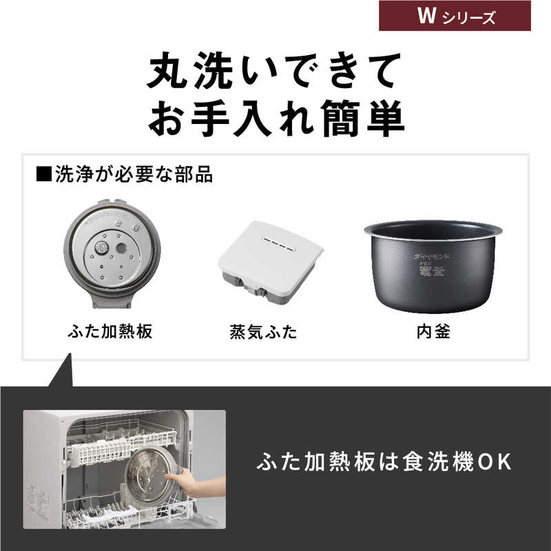 パナソニック　Panasonic パナソニック　Panasonic 炊飯器 1升 (おどり炊き)可変圧力IH ホワイト W SR-W18A-W SR-W18A-W