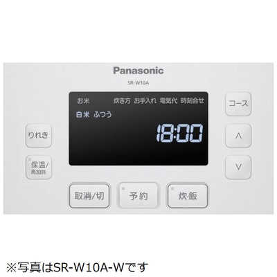 パナソニック Panasonic 炊飯器 1升 おどり炊き 可変圧力IH ホワイト