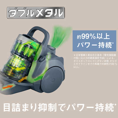 Panasonic MC-SR41K-A (ストーンブルー) キャニスター掃除機 プチサイクロン パナソニック MC-SR41K-A サイクロン式 キャニスター