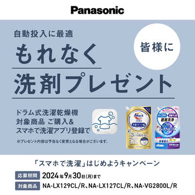 パナソニック Panasonic ドラム式洗濯乾燥機 LXシリーズ 洗濯 パナソニック Panasonic ドラム式洗濯乾燥機 LXシリーズ 洗濯