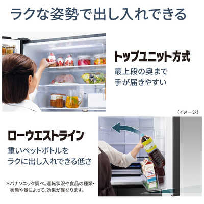 パナソニック Panasonic 冷蔵庫 6ドア WXタイプ 幅75.0cm 650L