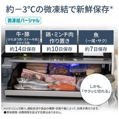 パナソニック Panasonic 冷蔵庫 6ドア WXタイプ 幅75.0cm 650L