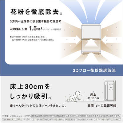 パナソニック Panasonic 加湿空気清浄機 ナノイーX9.6兆 空気