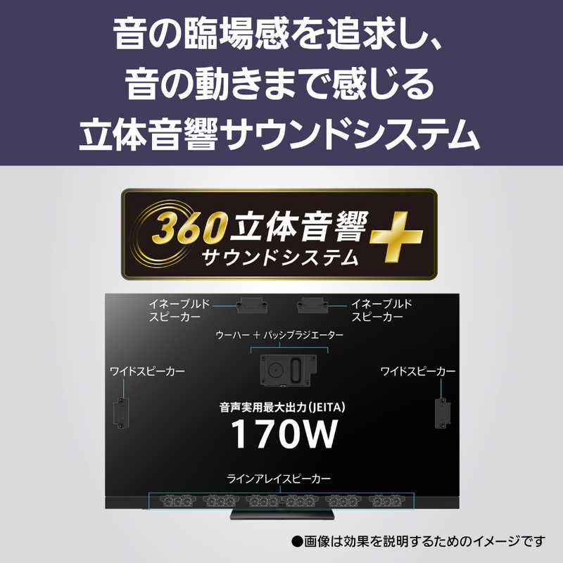 パナソニック　Panasonic パナソニック　Panasonic 有機ELテレビ VIERA(ビエラ) ［77V型 /Bluetooth対応 /4Kチューナー内蔵 /YouTube対応］ TV-77Z93A TV-77Z93A