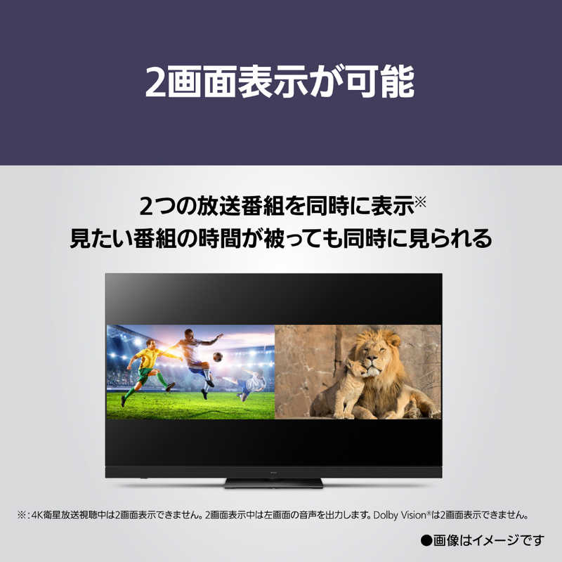 パナソニック　Panasonic パナソニック　Panasonic 有機ELテレビ VIERA(ビエラ) ［77V型 /Bluetooth対応 /4Kチューナー内蔵 /YouTube対応］ TV-77Z93A TV-77Z93A