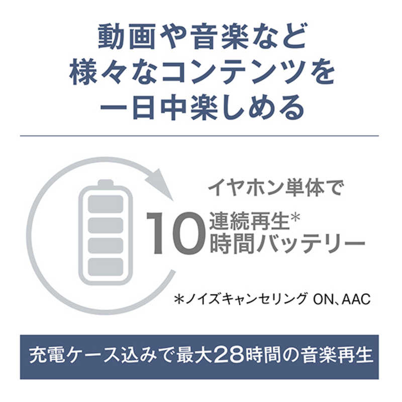 TECHNICS TECHNICS 完全ワイヤレスイヤホン シルバー［ワイヤレス(左右分離) /ノイズキャンセリング対応 /Bluetooth対応］ EAH-AZ100-S EAH-AZ100-S