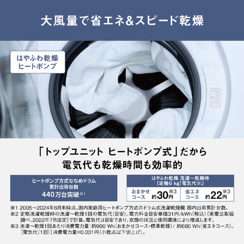 パナソニック　Panasonic パナソニック　Panasonic ドラム式洗濯乾燥機 LXシリーズ 洗濯11.0kg 乾燥6.0kg ヒートポンプ乾燥 (左開き) マットホワイト NA-LX113DL-W NA-LX113DL-W