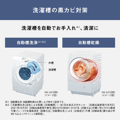 パナソニック Panasonic ドラム式洗濯乾燥機 (左開き) LXシリーズ 洗濯