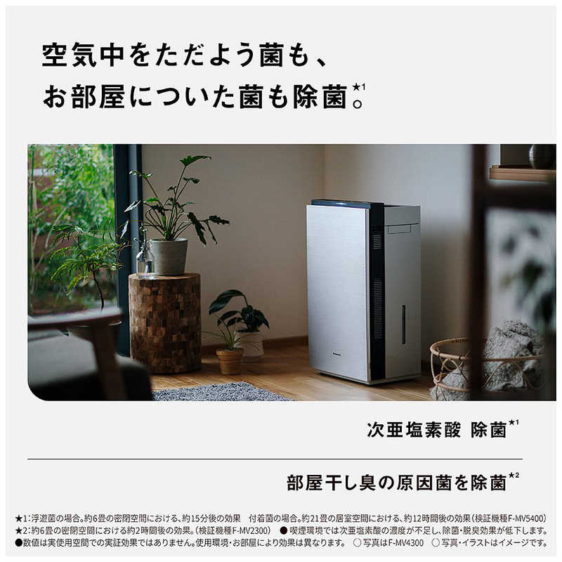 パナソニック　Panasonic パナソニック　Panasonic 次亜塩素酸 空間除菌脱臭機 ジアイーノ 空気清浄:18畳まで ホワイト F-ML4000B-W F-ML4000B-W