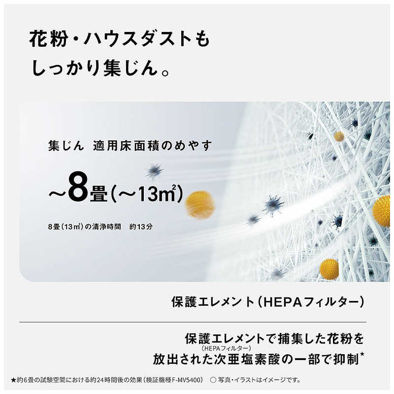 パナソニック　Panasonic パナソニック　Panasonic 次亜塩素酸 空間除菌脱臭機 ジアイーノ 空気清浄:18畳まで ホワイト F-ML4000B-W F-ML4000B-W