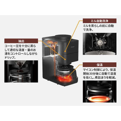 パナソニック Panasonic コーヒーメーカー ［全自動 /ミル付き