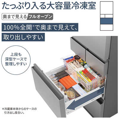 Panasonic 冷蔵庫 NR-E41RY2L-C 本体 パナソニック Panasonic 冷蔵庫 5ドア 410L 左開き RYタイプ 幅60cm