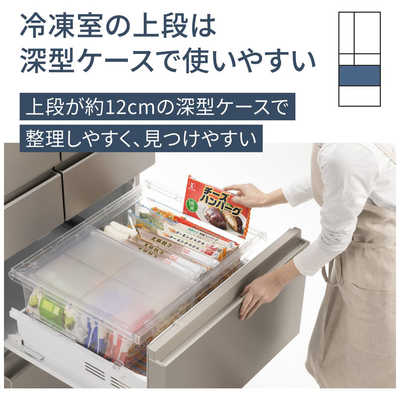 Panasonic NR-F55HY2-W 冷蔵庫 2025年 551L 冷蔵庫 HYタイプ パールホワイト NR-F55HY2-W [幅65cm /551L /6