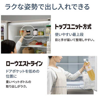 パナソニック Panasonic 冷蔵庫 6ドア 501L フレンチドア(観音開き) HY
