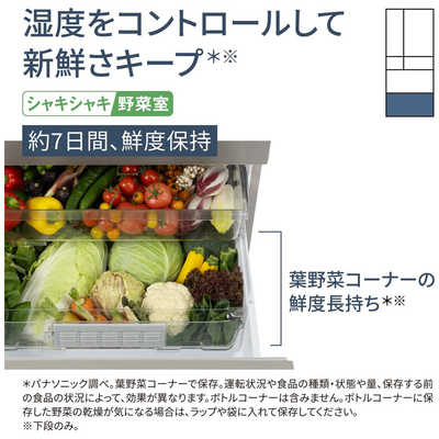 パナソニック Panasonic 冷蔵庫 6ドア 450L フレンチドア(観音開き) HY