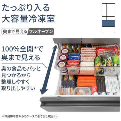 パナソニック Panasonic 冷蔵庫 6ドア 490L フレンチドア(観音開き) EY 